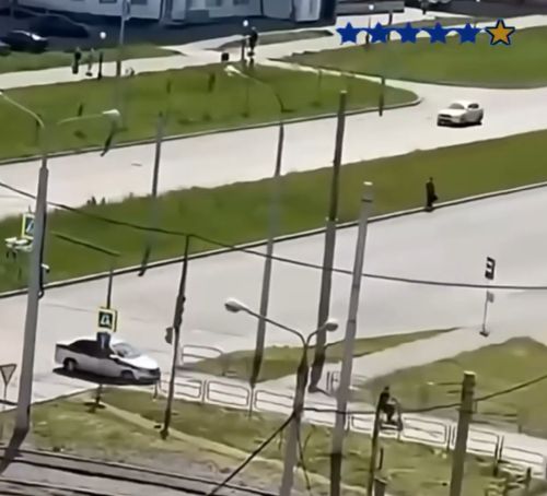 Уход от погони на самокате