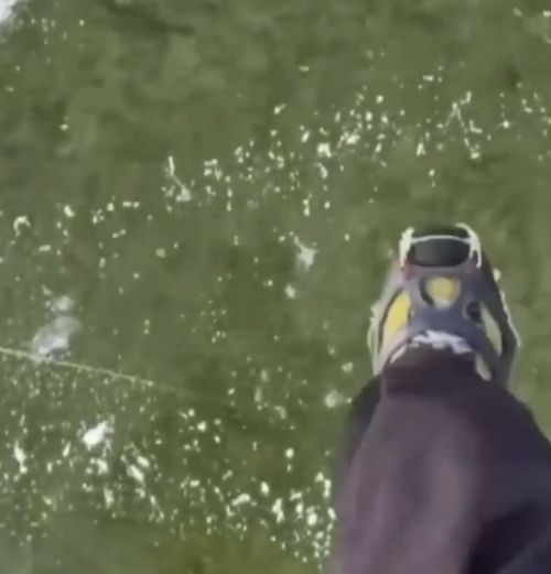 Находка на замерзшем озере