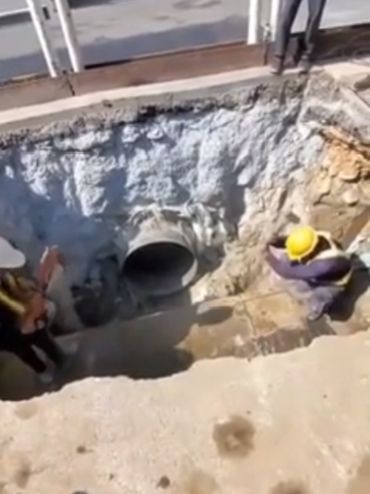 Работягу унесло в вакуумную канализацию