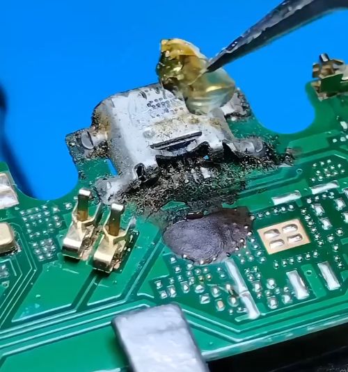 Замена разъёма на плате⁠⁠