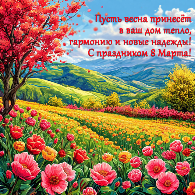 Красивые открытки и поздравления с 8 марта для женщин в подборке из 30 фото
