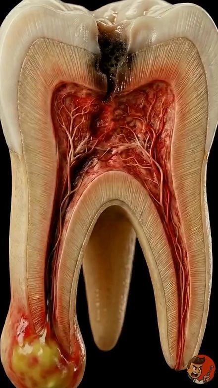 Наглядно о канале корня зуба