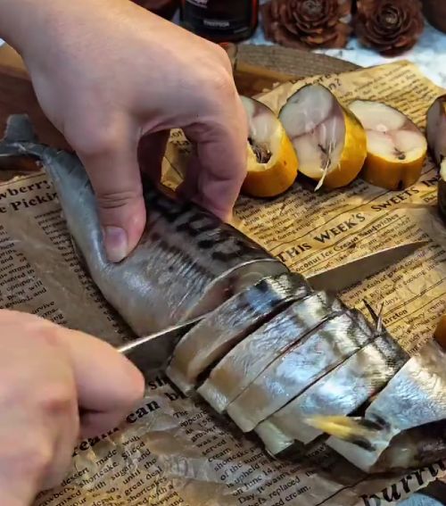 Скумбрия с пивком