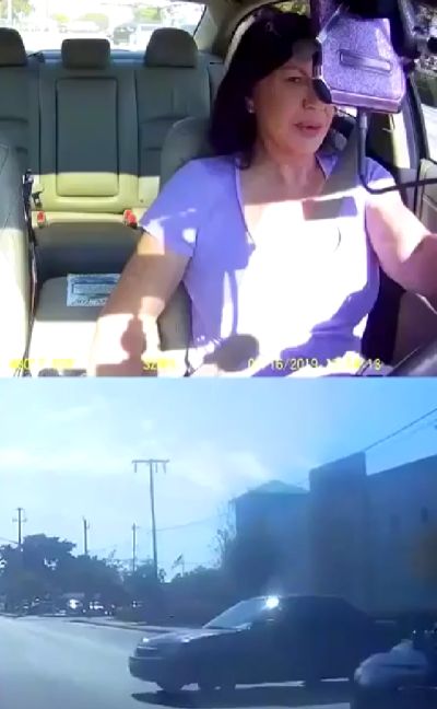 Женщина догнала машину, которая в неё врезалась⁠⁠