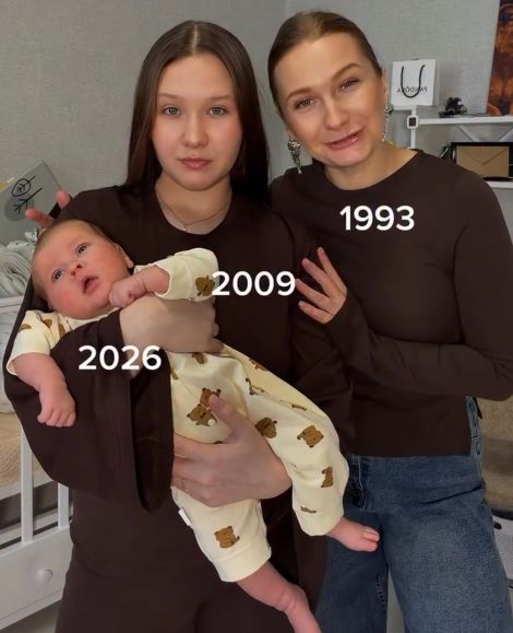 Девушка 1993 года рождения стала бабушкой