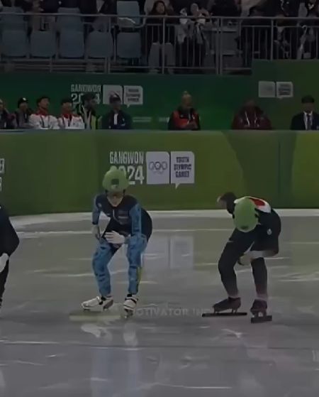 Хитрая китайская конькобежка