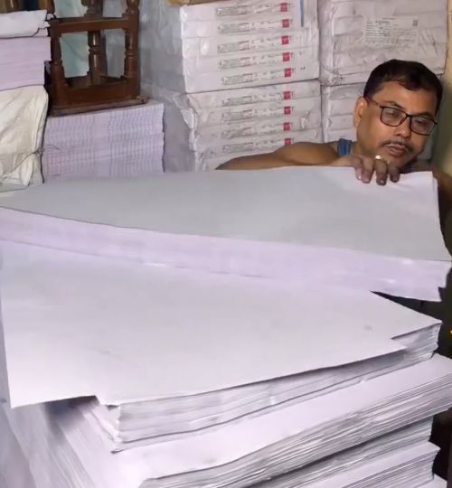 Процесс производства тетрадей⁠⁠