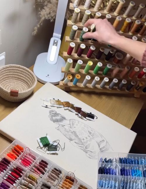 Рисование нитками⁠⁠