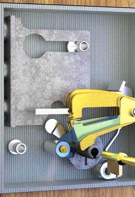 Сувальды и их веерный пакет замка⁠⁠