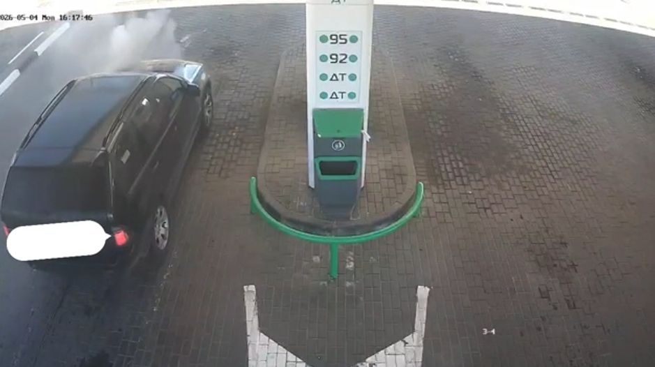 В Гомеле у автоледи на ходу загорелась машина