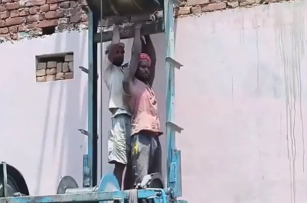 На индийской стройке