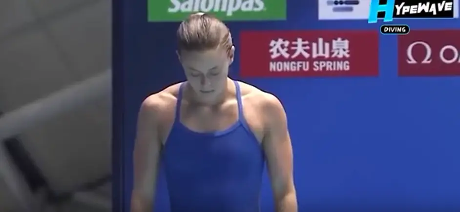 Спортсменка переволновалась