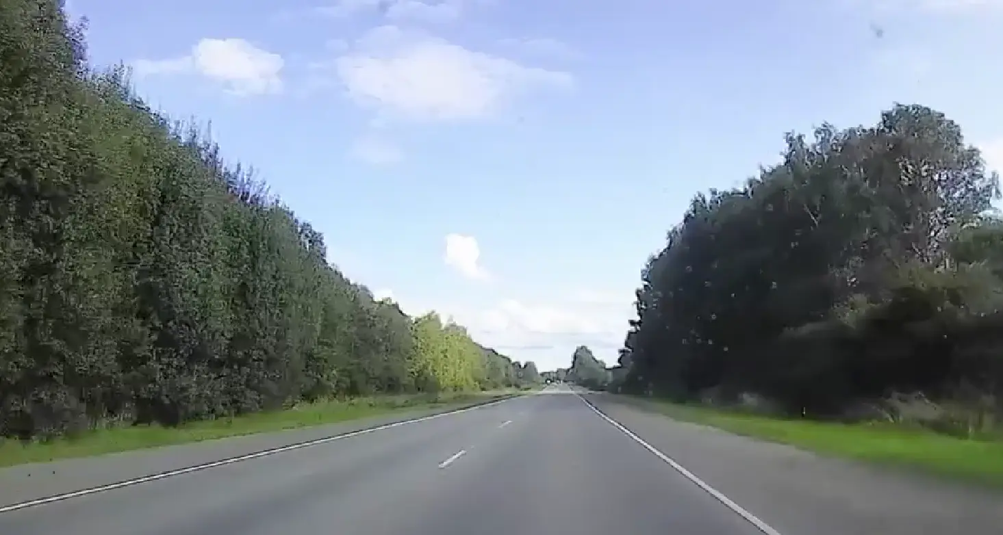 Когда очень повезло с шириной обочины