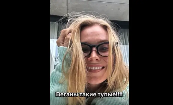 Антиреклама веганства на видео