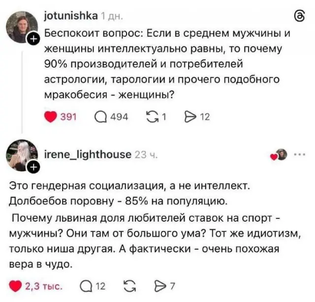Говорят гендерная социализация