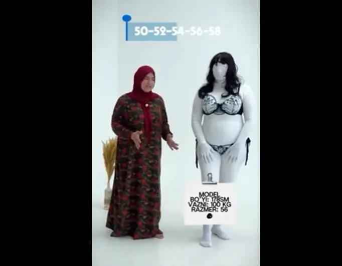 Как в Таджикистане рекламируют женское белье
