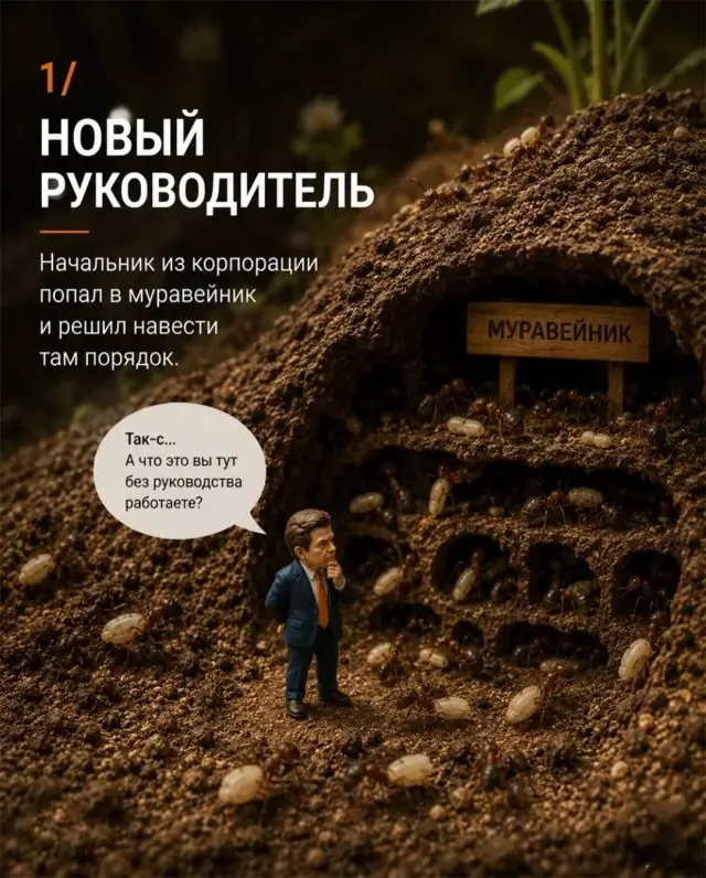 Эффективный руководитель муравейника