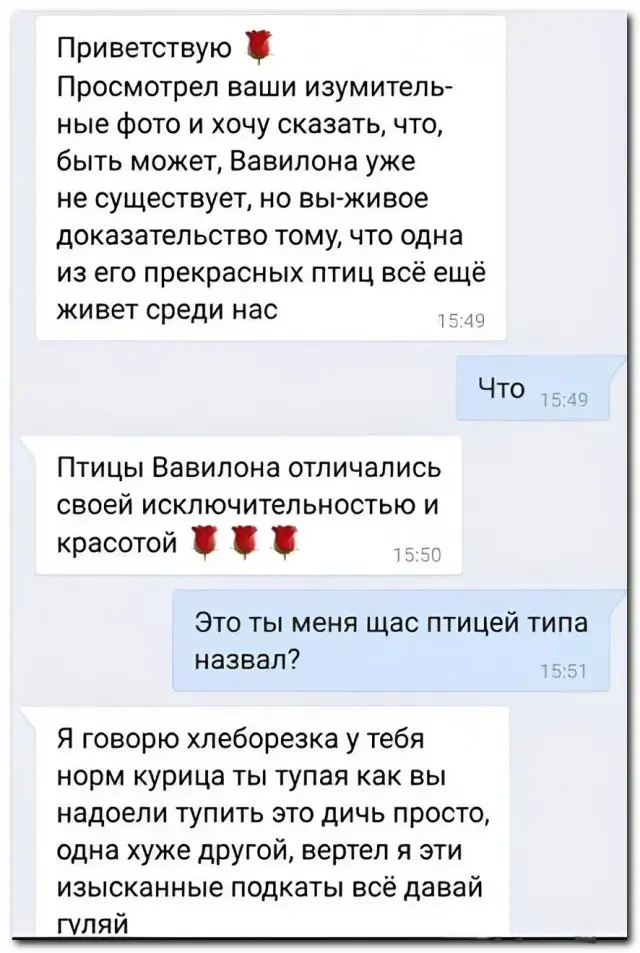 Всё романтическое настроение парню испортила