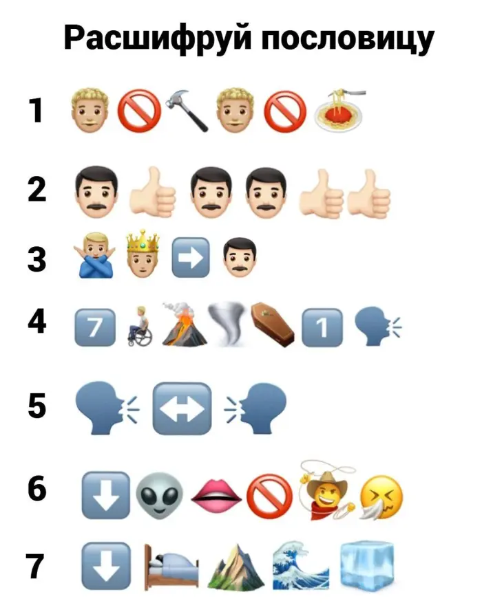 Расшифруй пословицу