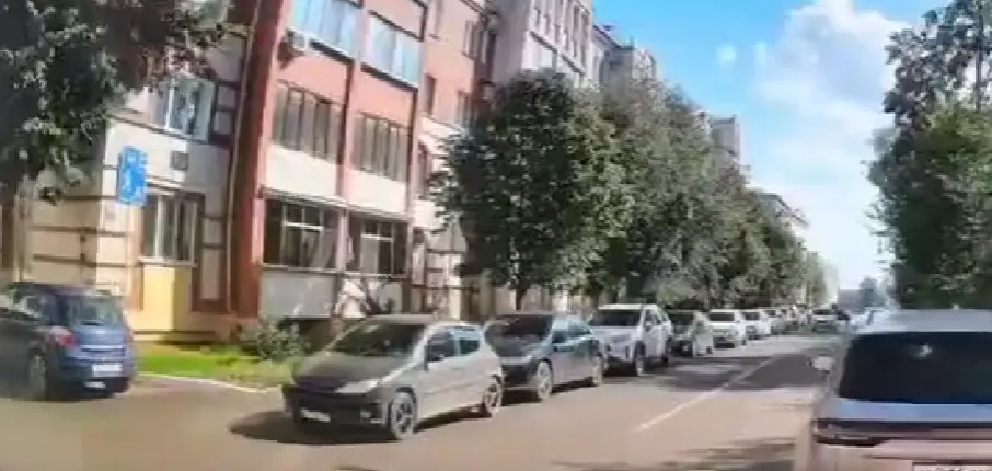 Наказал за парковку на встречной полосе