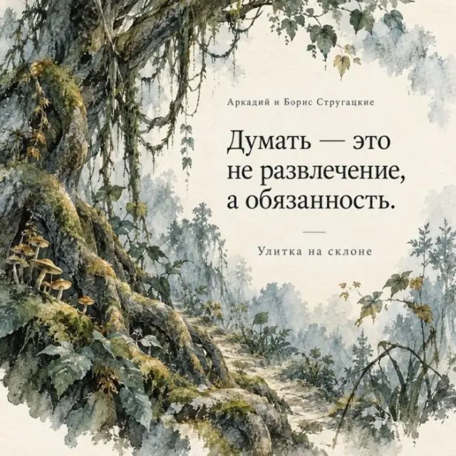 Цитаты Стругацких в акварели